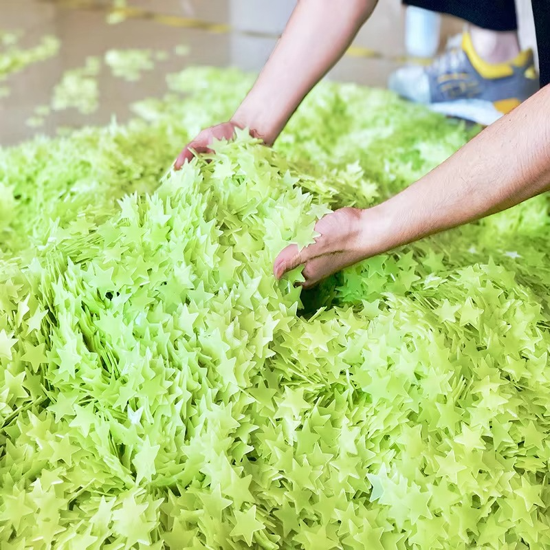 3D Stars Glow in the Dark Wall Stickers