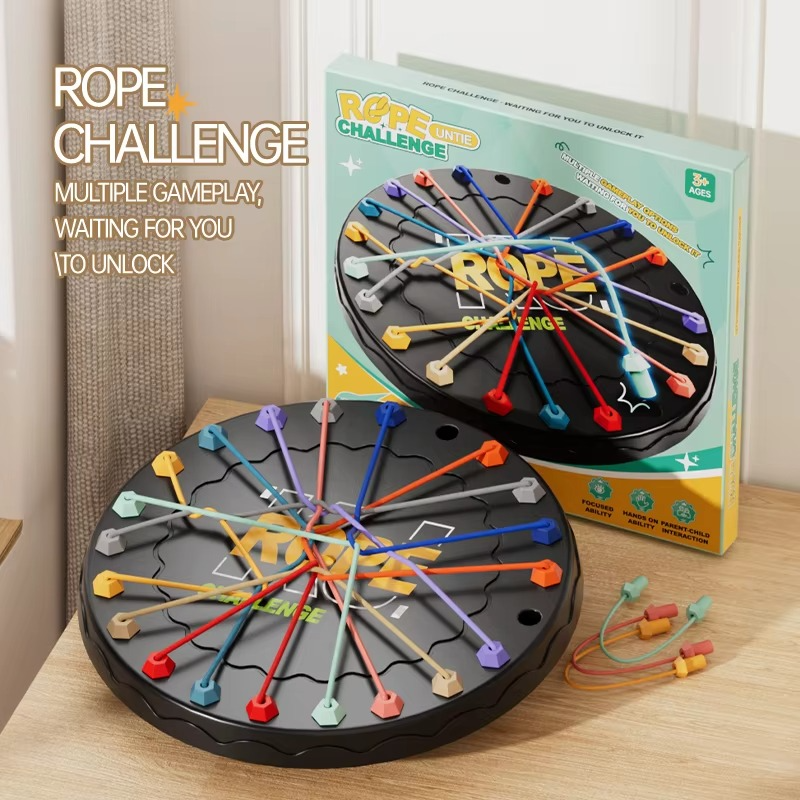 Knots Rope Untangling Table Logic Puzzle Board