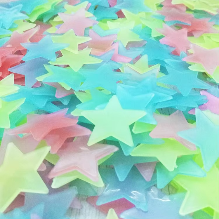 3D Stars Glow in the Dark Wall Stickers