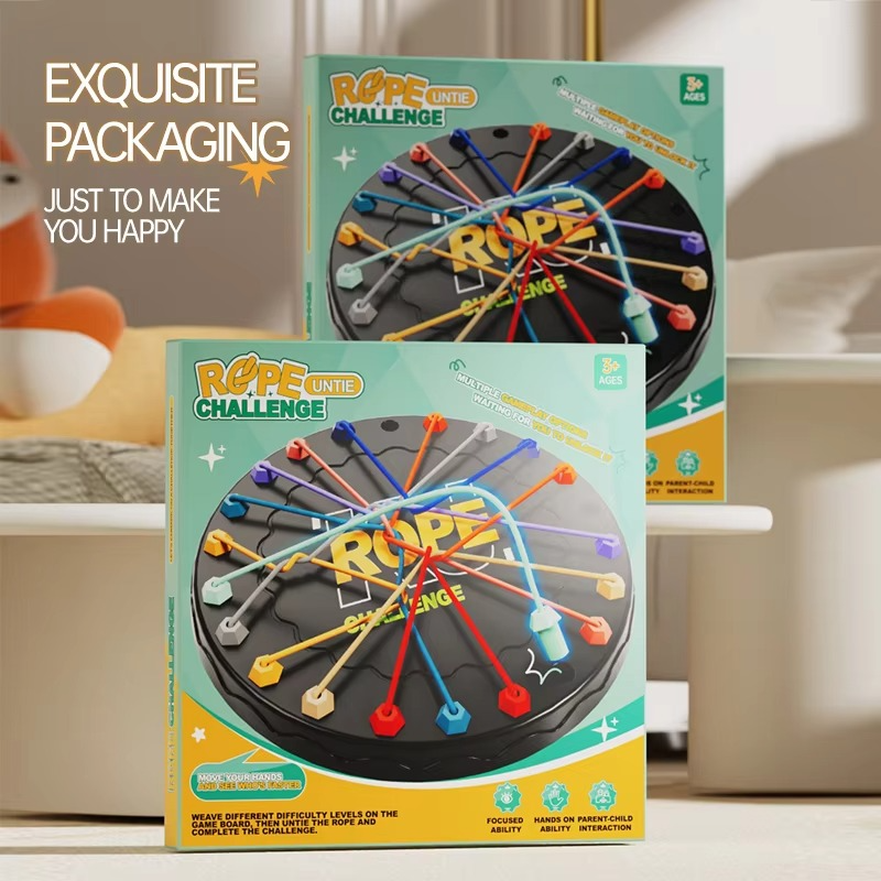 Knots Rope Untangling Table Logic Puzzle Board