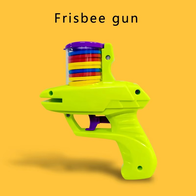 Foam Disc Launcher Gun Flying